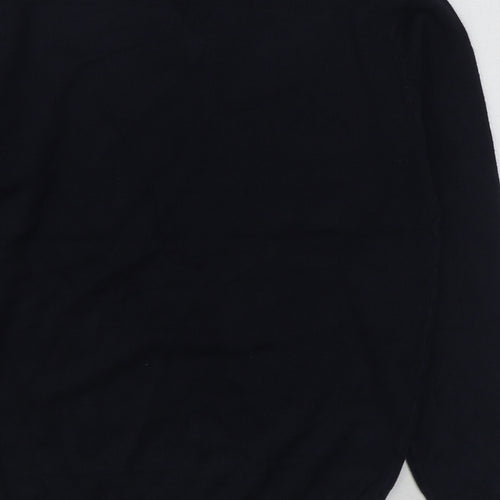 Sandstone & Co Men Mens Blue V-Neck  Acrylic Pullover Jumper Size M