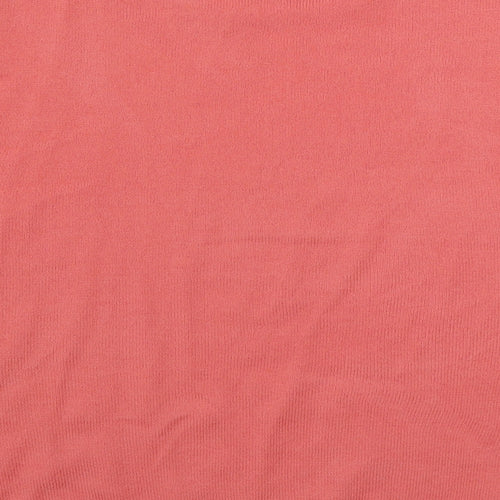 EA Womens Pink Boat Neck  Acrylic Pullover Jumper Size L