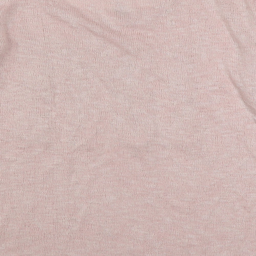 New Look Womens Pink Scoop Neck  Viscose Pullover Jumper Size 16