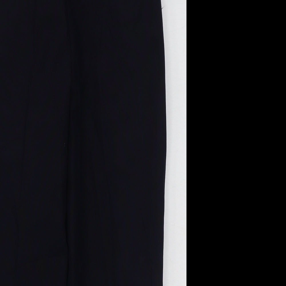 Preworn Womens Blue  Polyester Trousers  Size 12 L25 in Regular