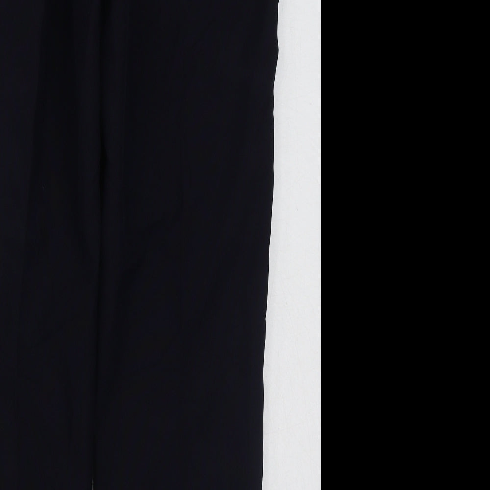 Preworn Womens Blue  Polyester Trousers  Size 12 L25 in Regular