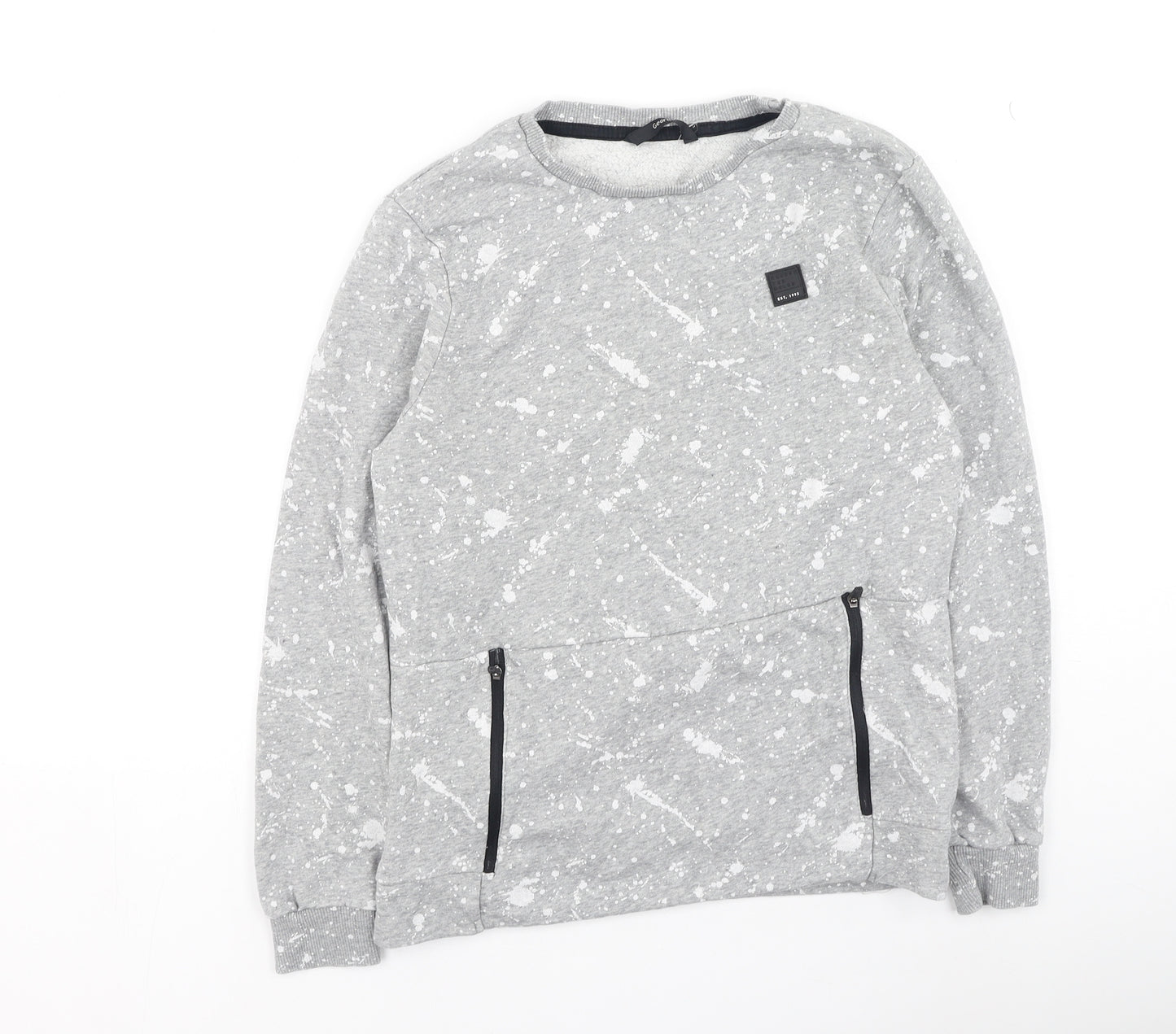 George  Boys Grey  Cotton Pullover Sweatshirt Size 12-13 Years