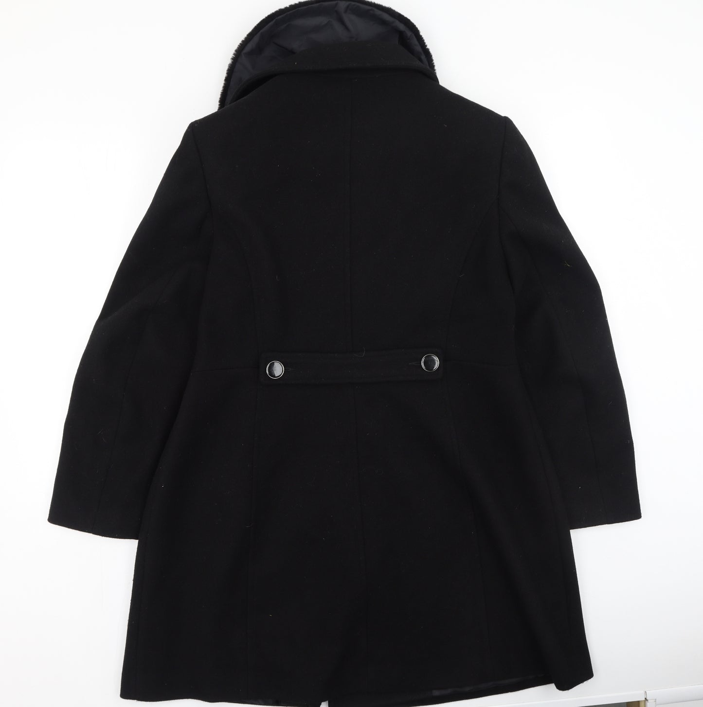 Dorothy Perkins Womens Black   Trench Coat Coat Size 16