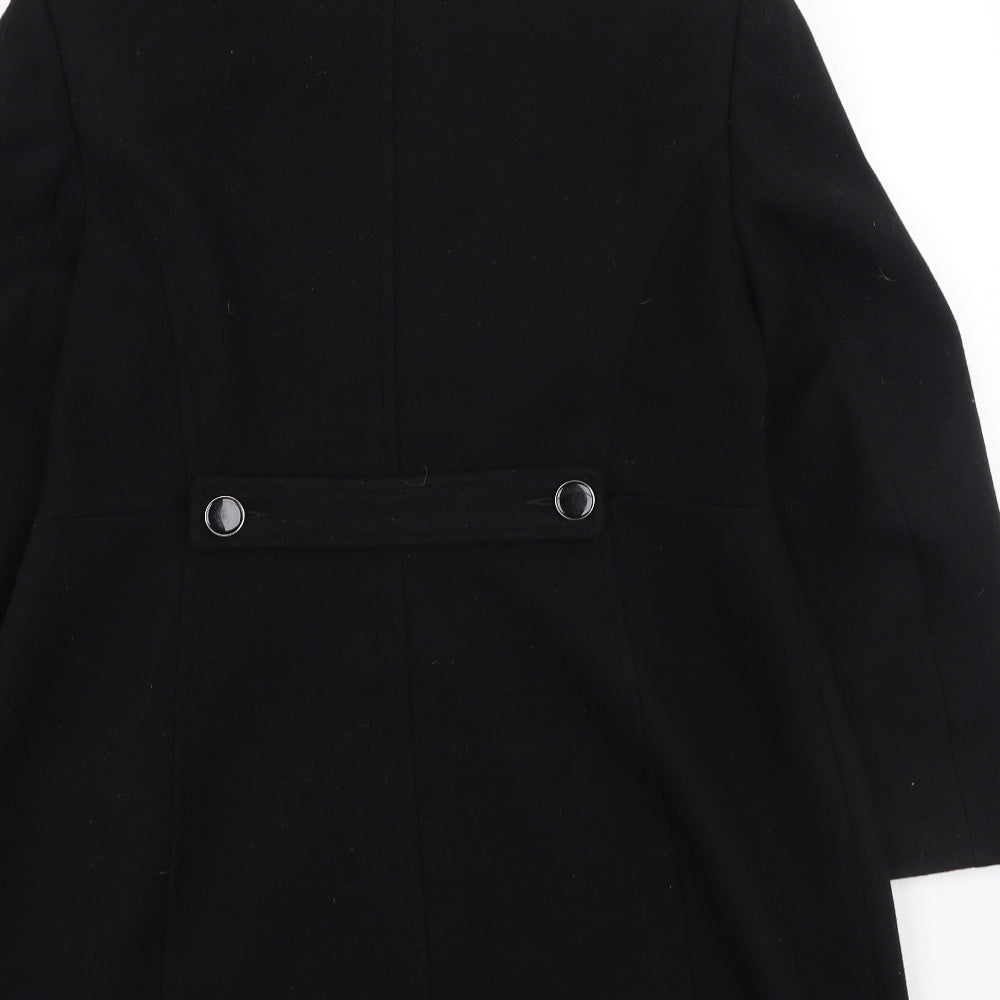 Dorothy Perkins Womens Black   Trench Coat Coat Size 16