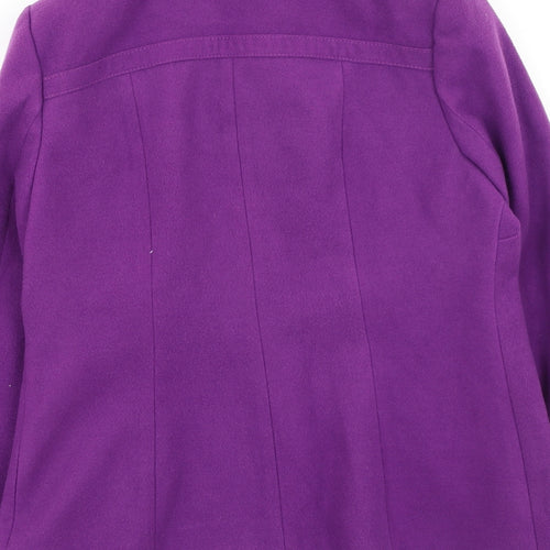 Preworn Womens Purple   Pea Coat Coat Size 12