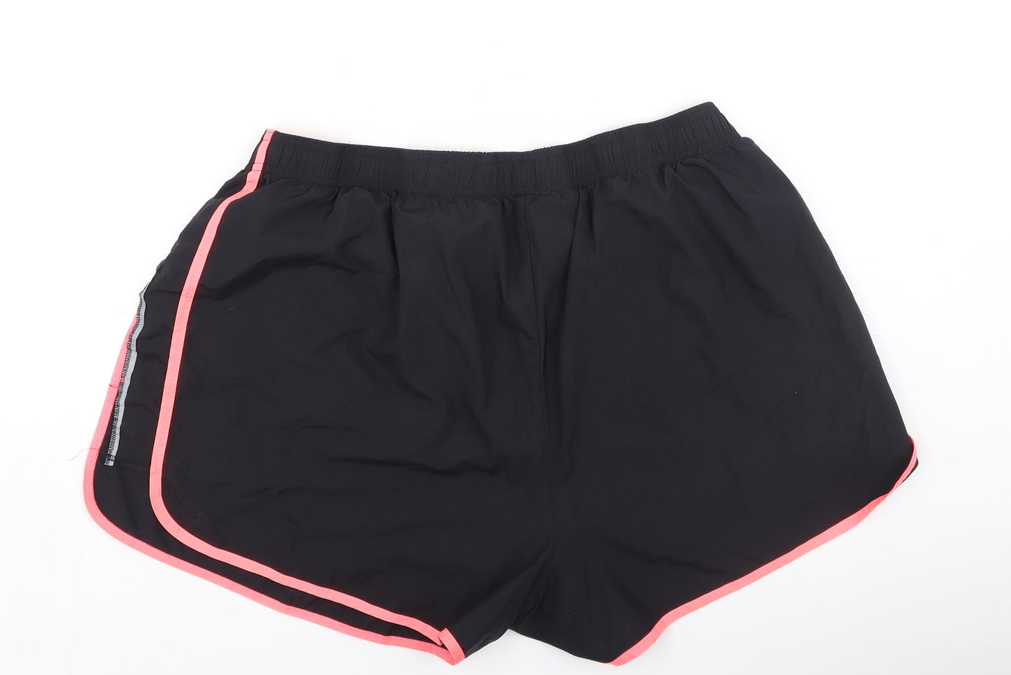 Marks and Spencer Womens Black  Polyester Sweat Shorts Size 20 L4 in Regular