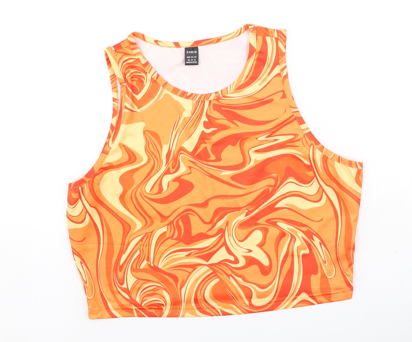 SheIn Womens Multicoloured  Polyester Camisole Tank Size XL Round Neck