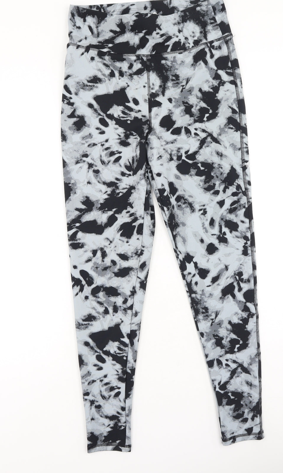 Active Womens Multicoloured Tie Dye Polyester Jegging Leggings Size 10 L27 in