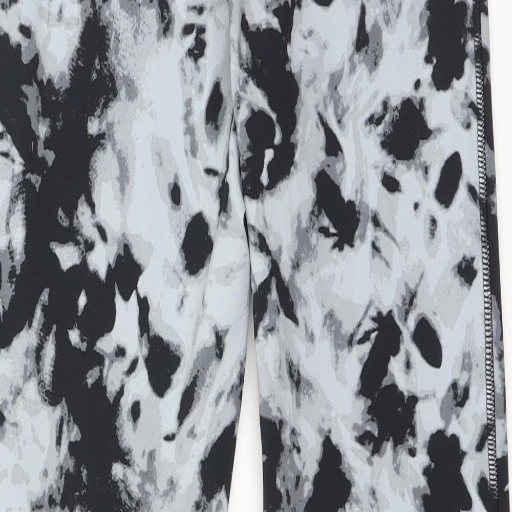 Active Womens Multicoloured Tie Dye Polyester Jegging Leggings Size 10 L27 in