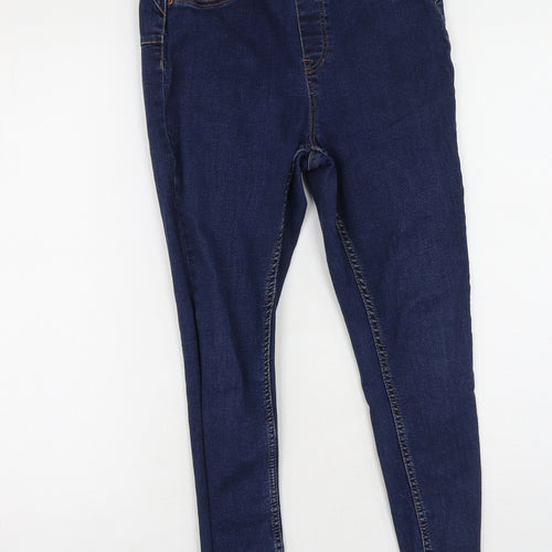 New Look Womens Blue  Cotton Skinny Jeans Size 8 L21 in Regular