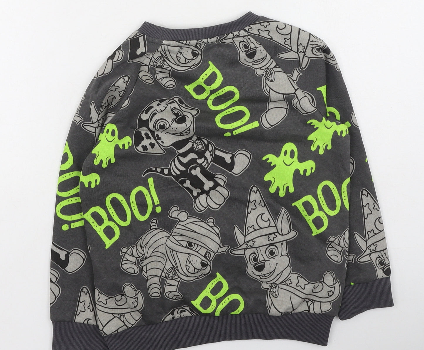 Preworn Boys Multicoloured  Polyester Pullover Sweatshirt Size 5-6 Years   - Paw Patrol