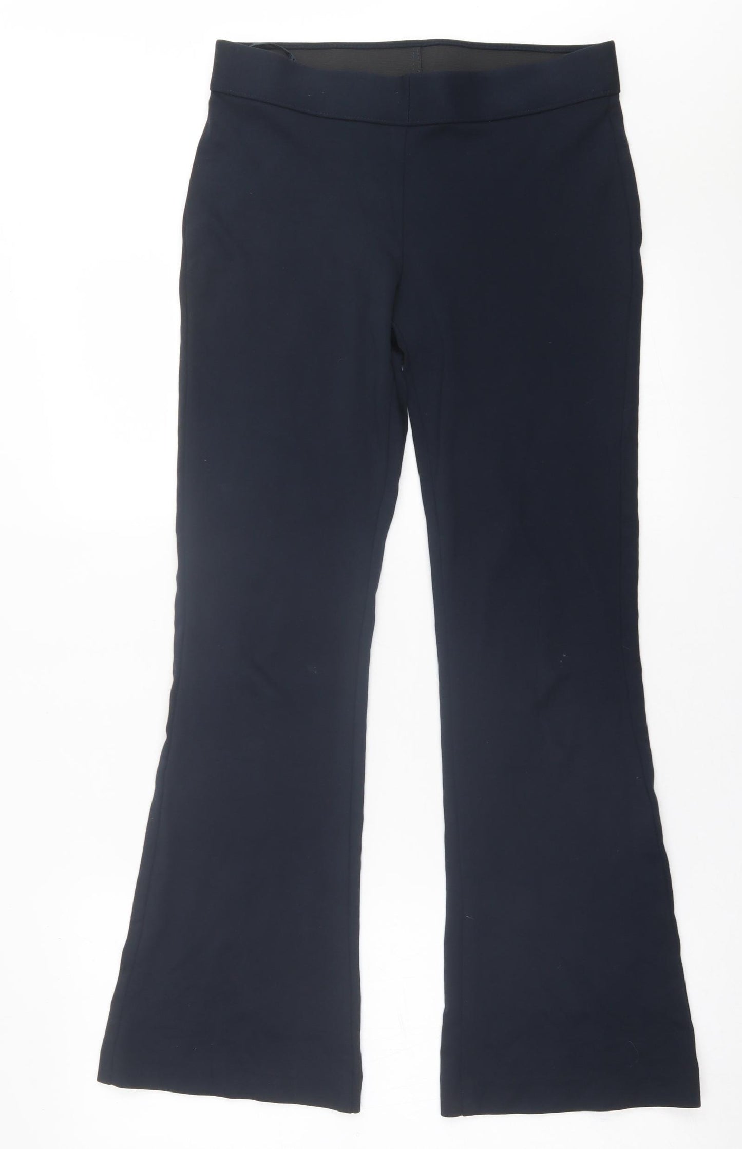 Marks and Spencer Womens Blue  Polyester Sweatpants Trousers Size 10 L30 in Regular