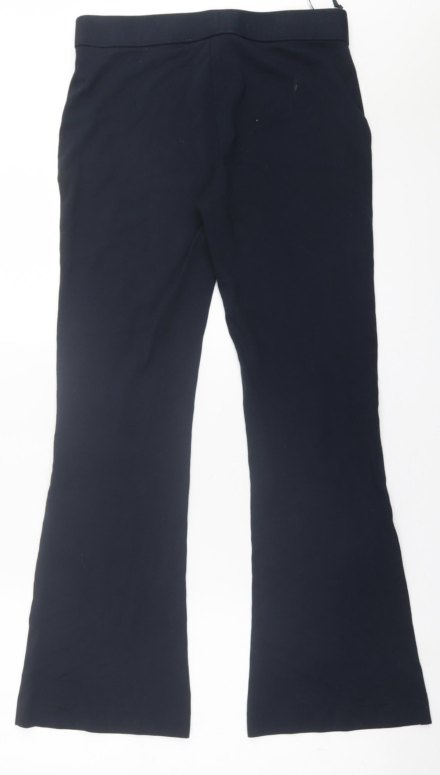Marks and Spencer Womens Blue  Polyester Sweatpants Trousers Size 10 L30 in Regular