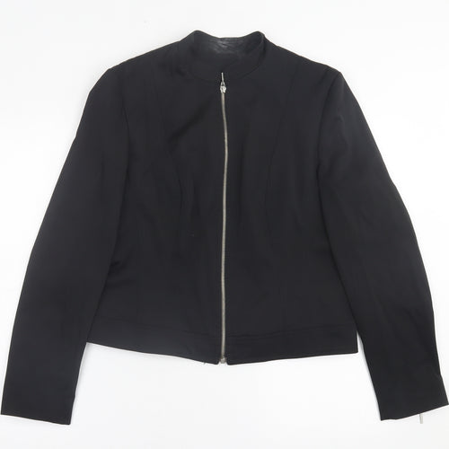 Dorothy Perkins Womens Black   Jacket  Size 14  Zip