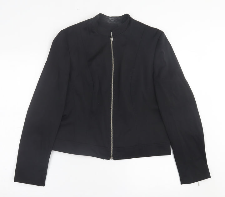 Dorothy Perkins Womens Black   Jacket  Size 14  Zip