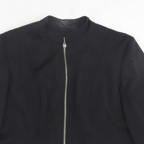 Dorothy Perkins Womens Black   Jacket  Size 14  Zip