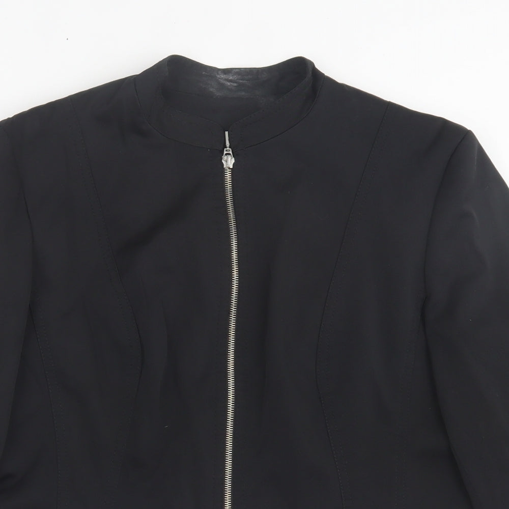 Dorothy Perkins Womens Black   Jacket  Size 14  Zip