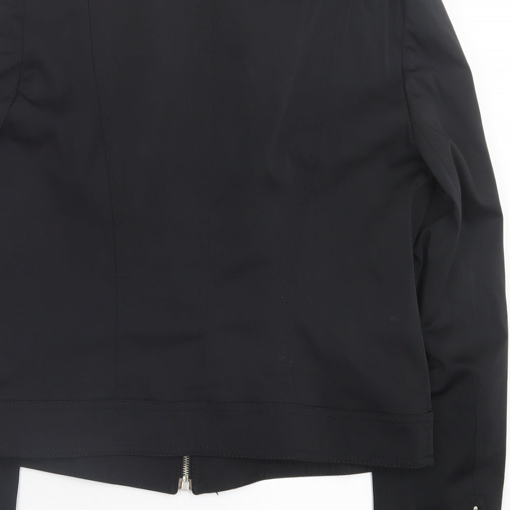 Dorothy Perkins Womens Black   Jacket  Size 14  Zip