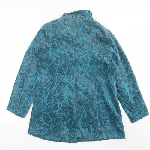 Tigi Womens Green Geometric  Jacket  Size 10  Button