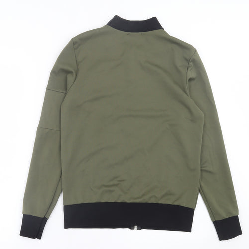 Miss Blush Womens Green   Bomber Jacket Jacket Size 10  Zip