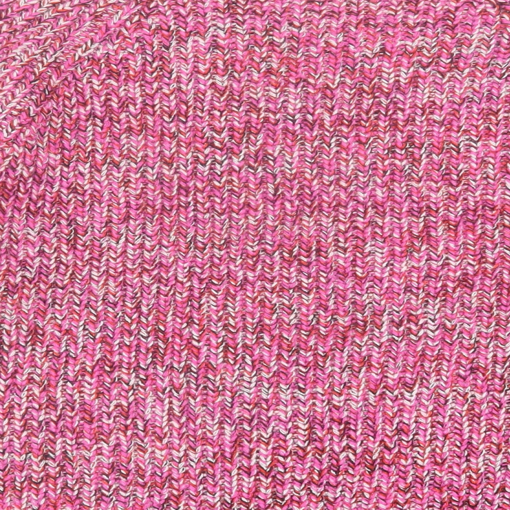 TU Womens Pink Crew Neck  Acrylic Pullover Jumper Size 12