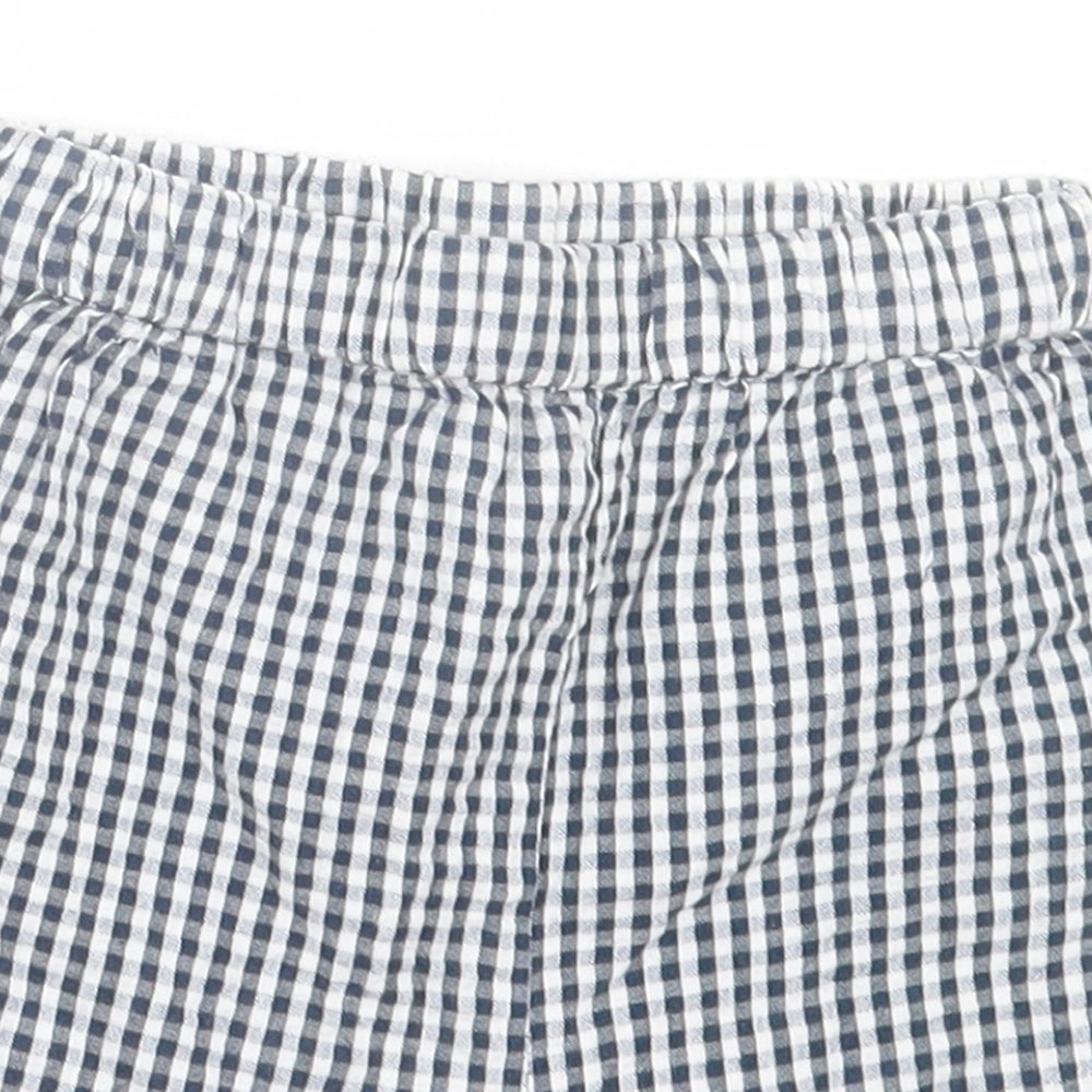 George Girls Blue Plaid Cotton Bermuda Shorts Size 2 Years  Regular