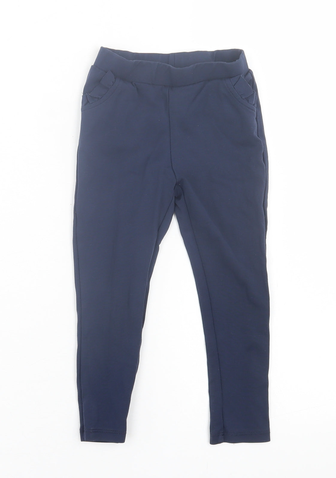 Dunnes Stores Girls Blue  Viscose Capri Trousers Size 2-3 Years  Regular Pullover
