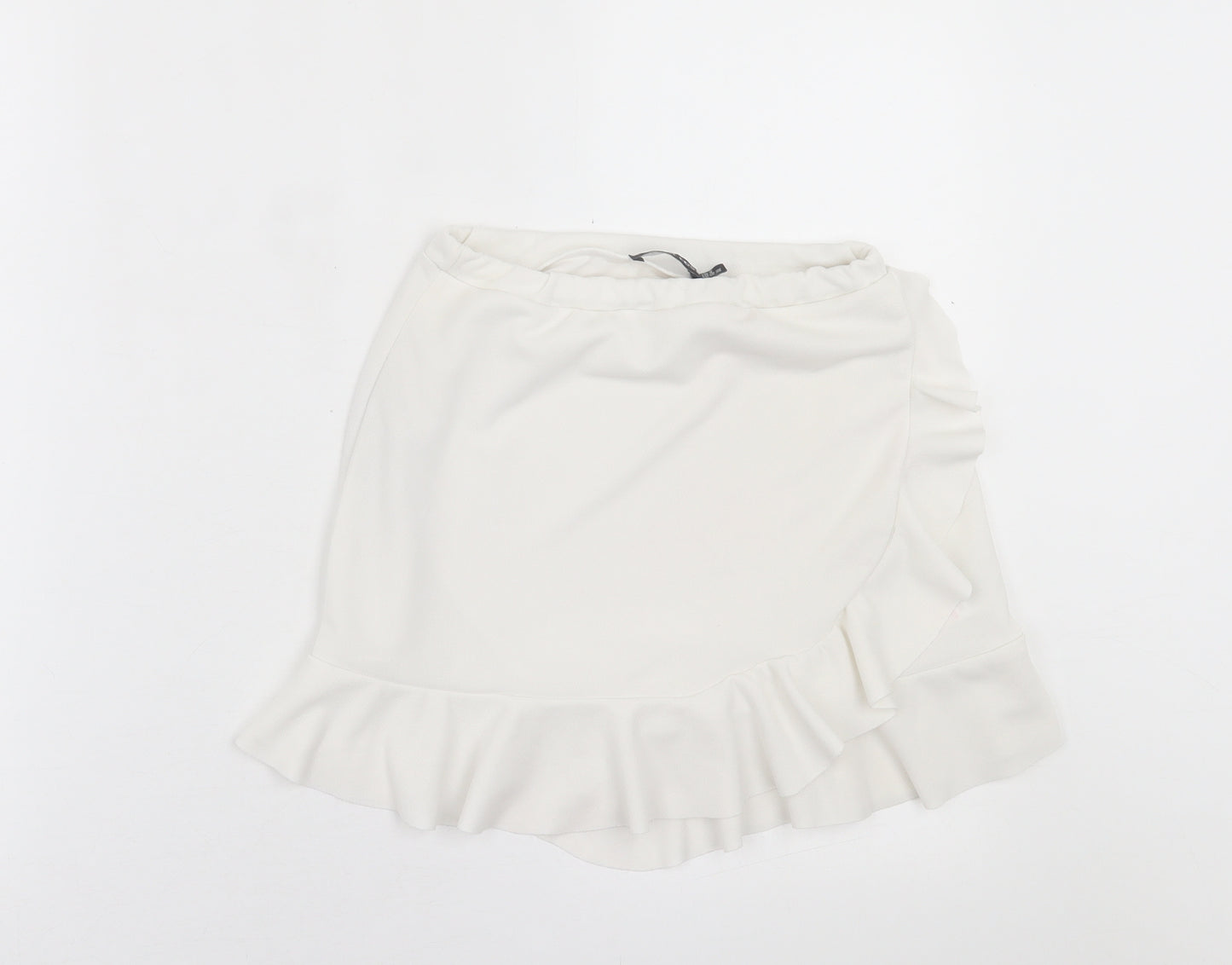 I SAW IT FIRST Womens White  Polyester A-Line Skirt Size 8