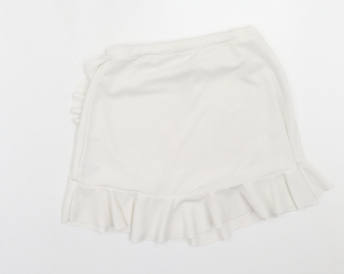 I SAW IT FIRST Womens White  Polyester A-Line Skirt Size 8