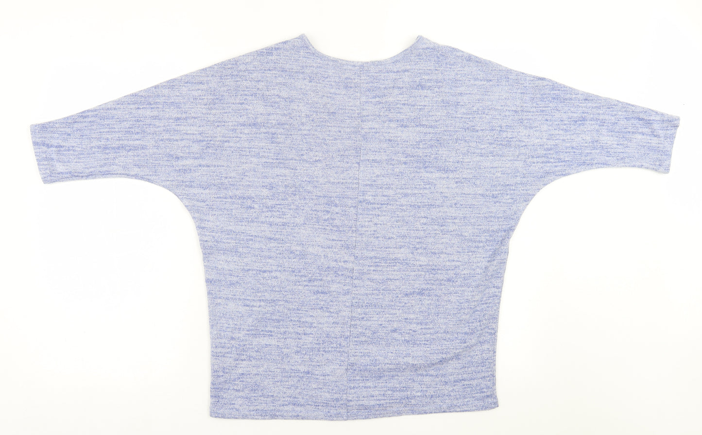 George Womens Blue  Polyester Basic T-Shirt Size S V-Neck