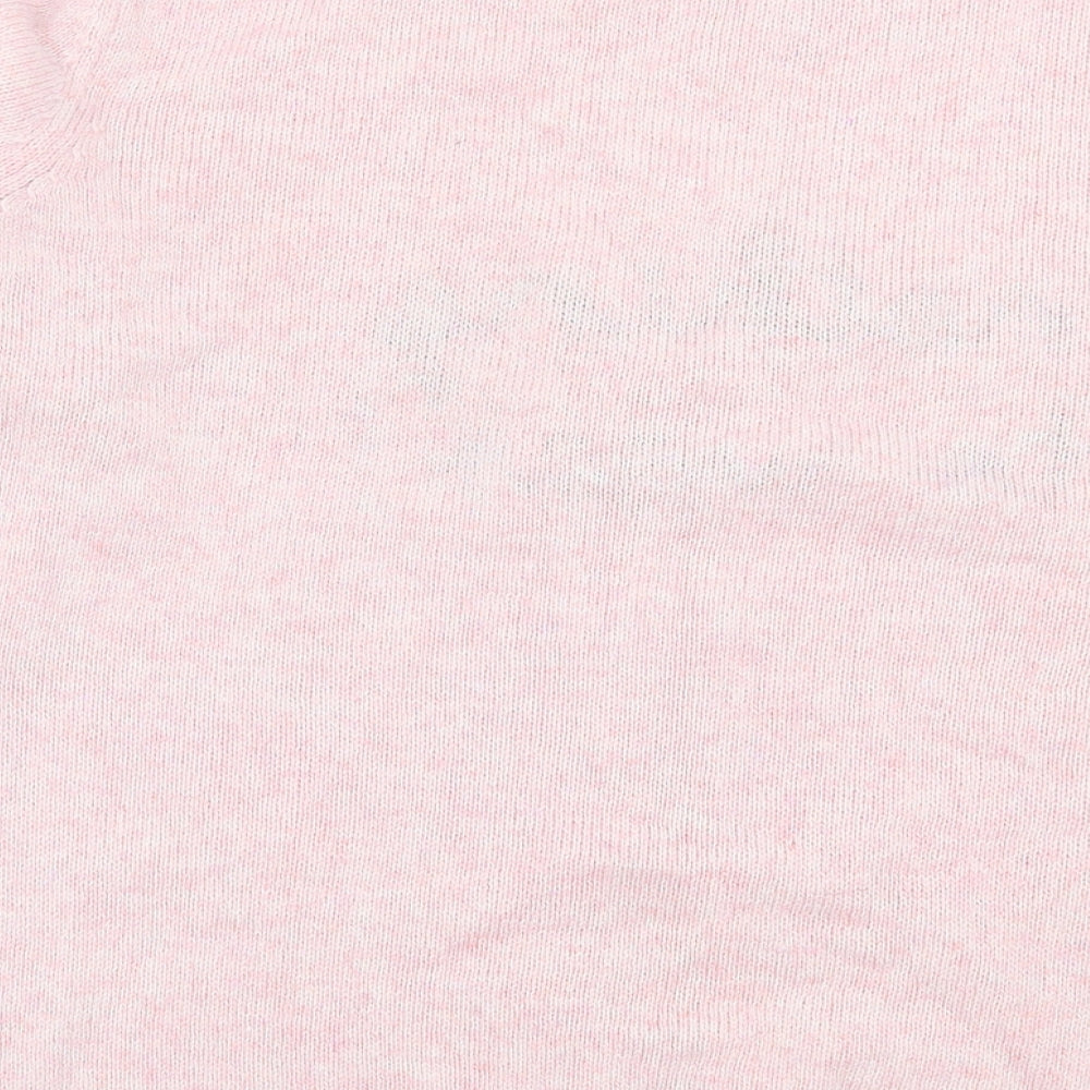 TU Womens Pink Crew Neck  Acrylic Pullover Jumper Size 18