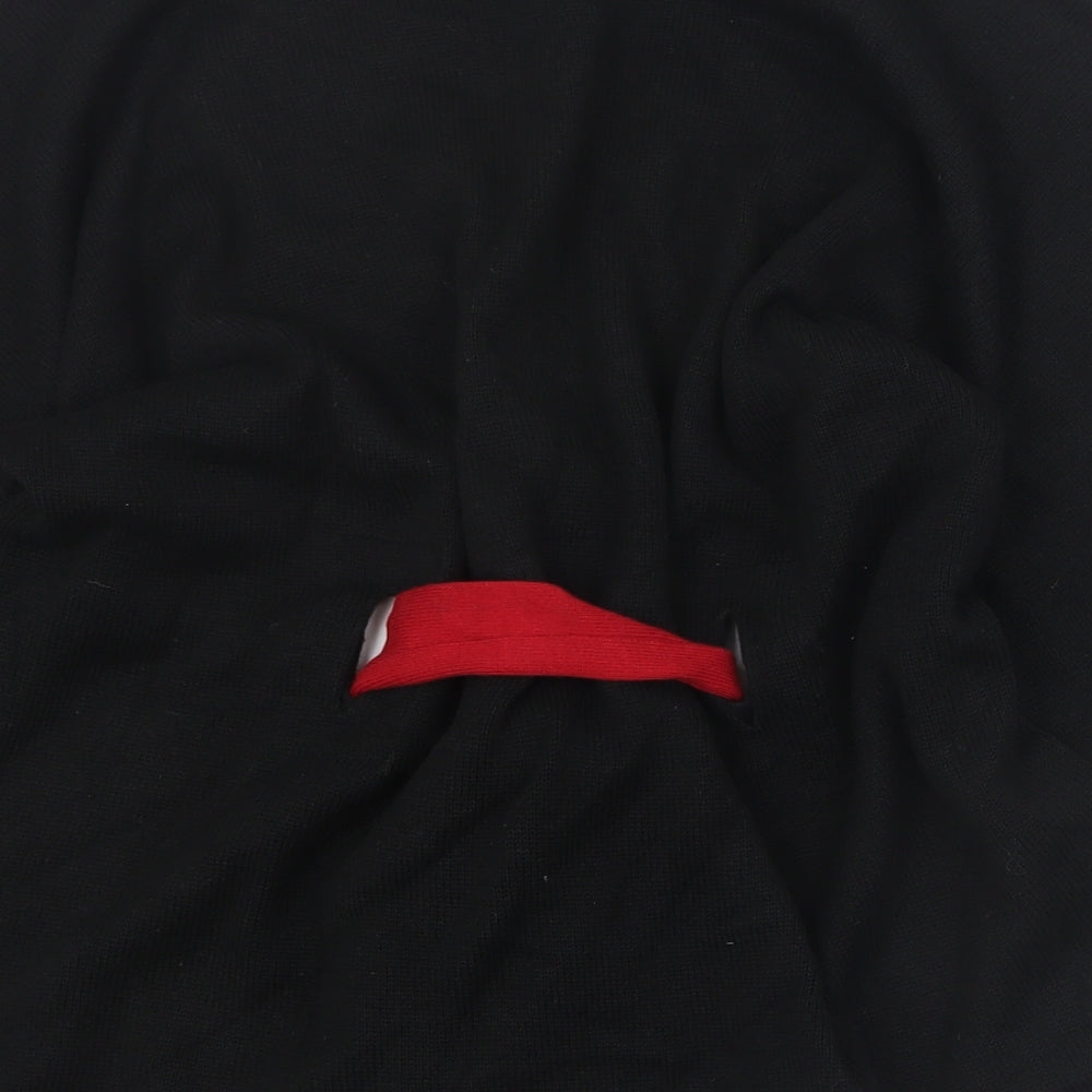 Kontrast Womens Black Round Neck  Cotton Pullover Jumper Size 18