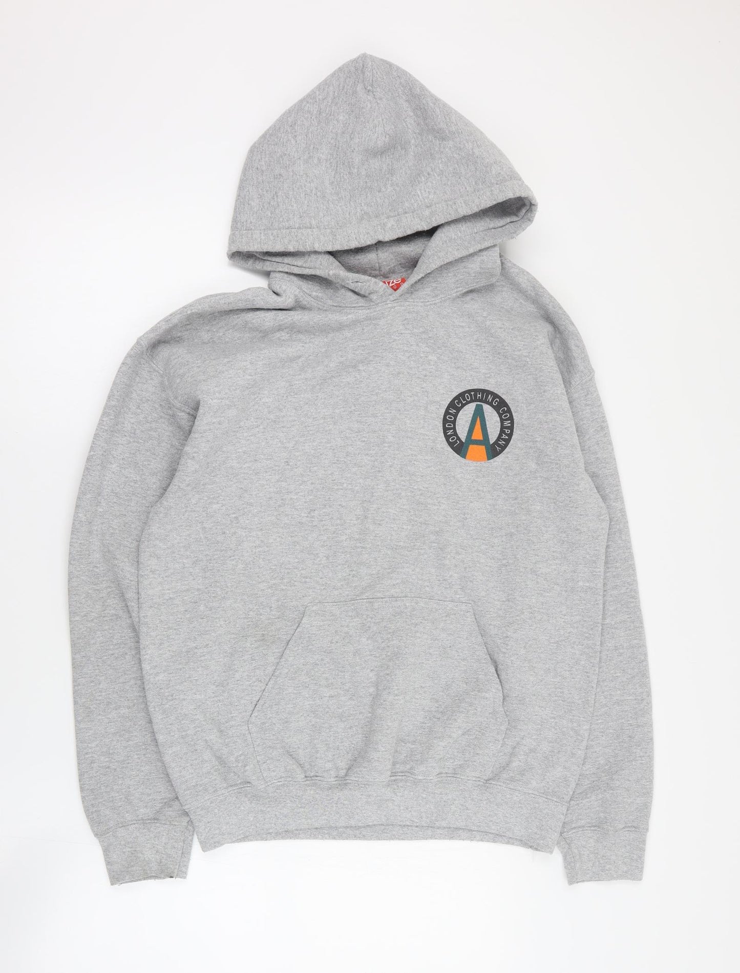 Abuze Mens Grey  Cotton Pullover Hoodie Size M