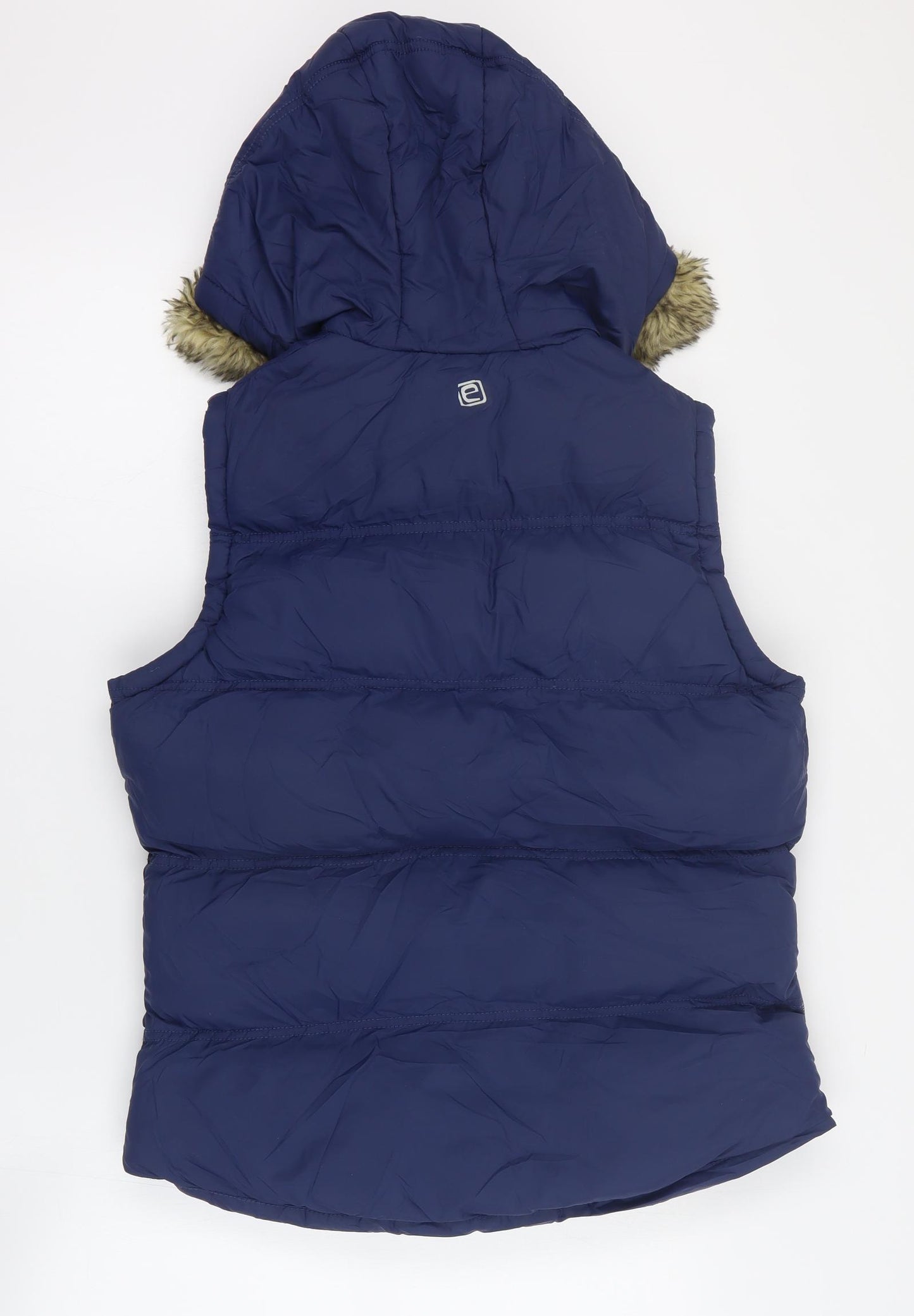 Mountain Essentials Womens Blue   Gilet Coat Size 12  Zip