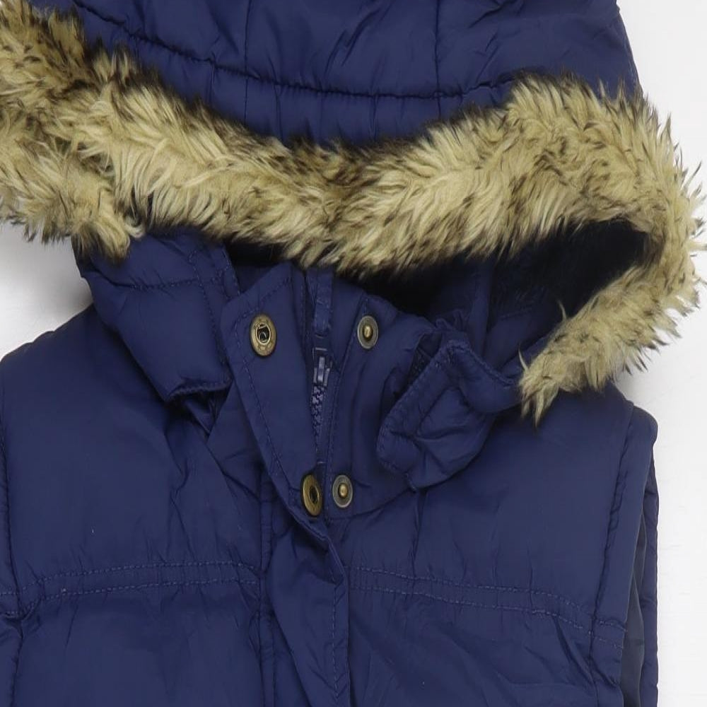 Mountain Essentials Womens Blue   Gilet Coat Size 12  Zip