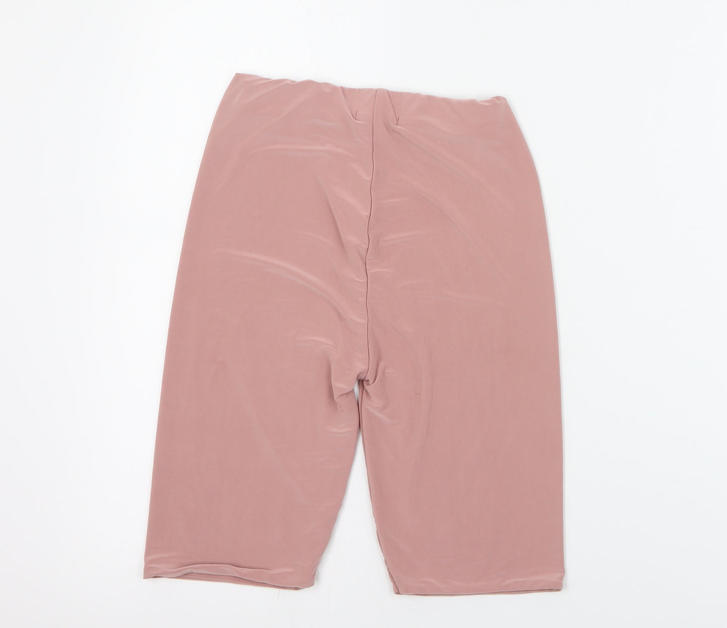 PRETTYLITTLETHING Womens Pink  Polyester Hot Pants Shorts Size 6 L9 in Regular Pull On