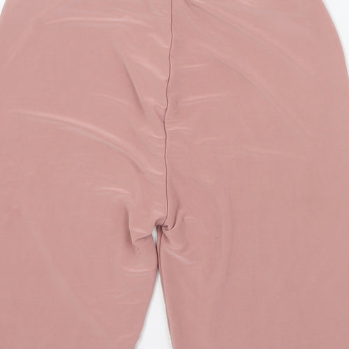 PRETTYLITTLETHING Womens Pink  Polyester Hot Pants Shorts Size 6 L9 in Regular Pull On