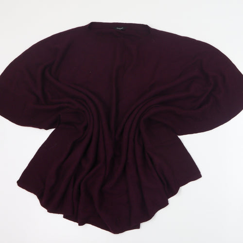 Autograph Womens Purple Round Neck  Modacrylic Pullover Jumper Size 12