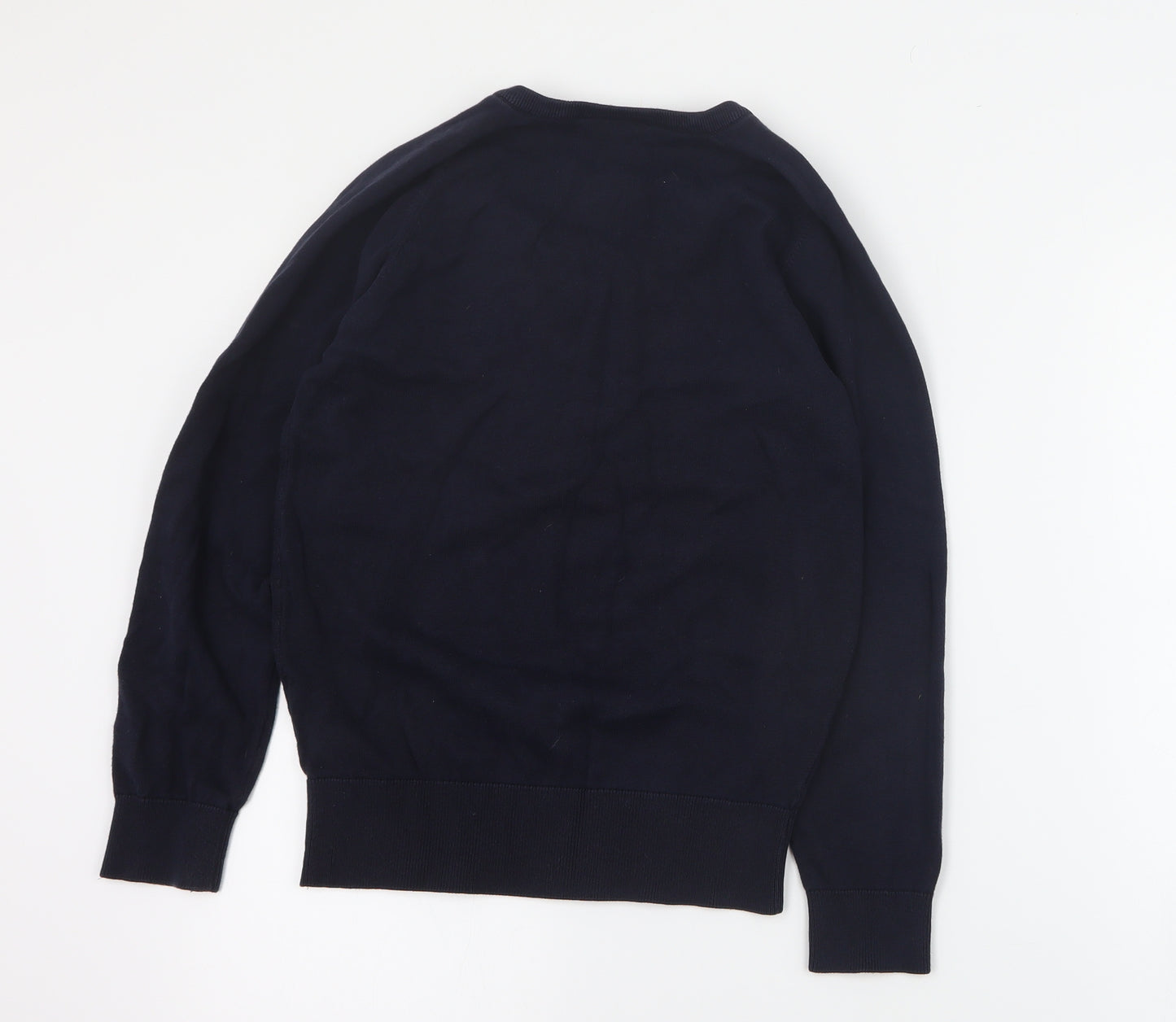 Trutex Boys Blue V-Neck  Cotton Pullover Jumper Size 2XS  Pullover