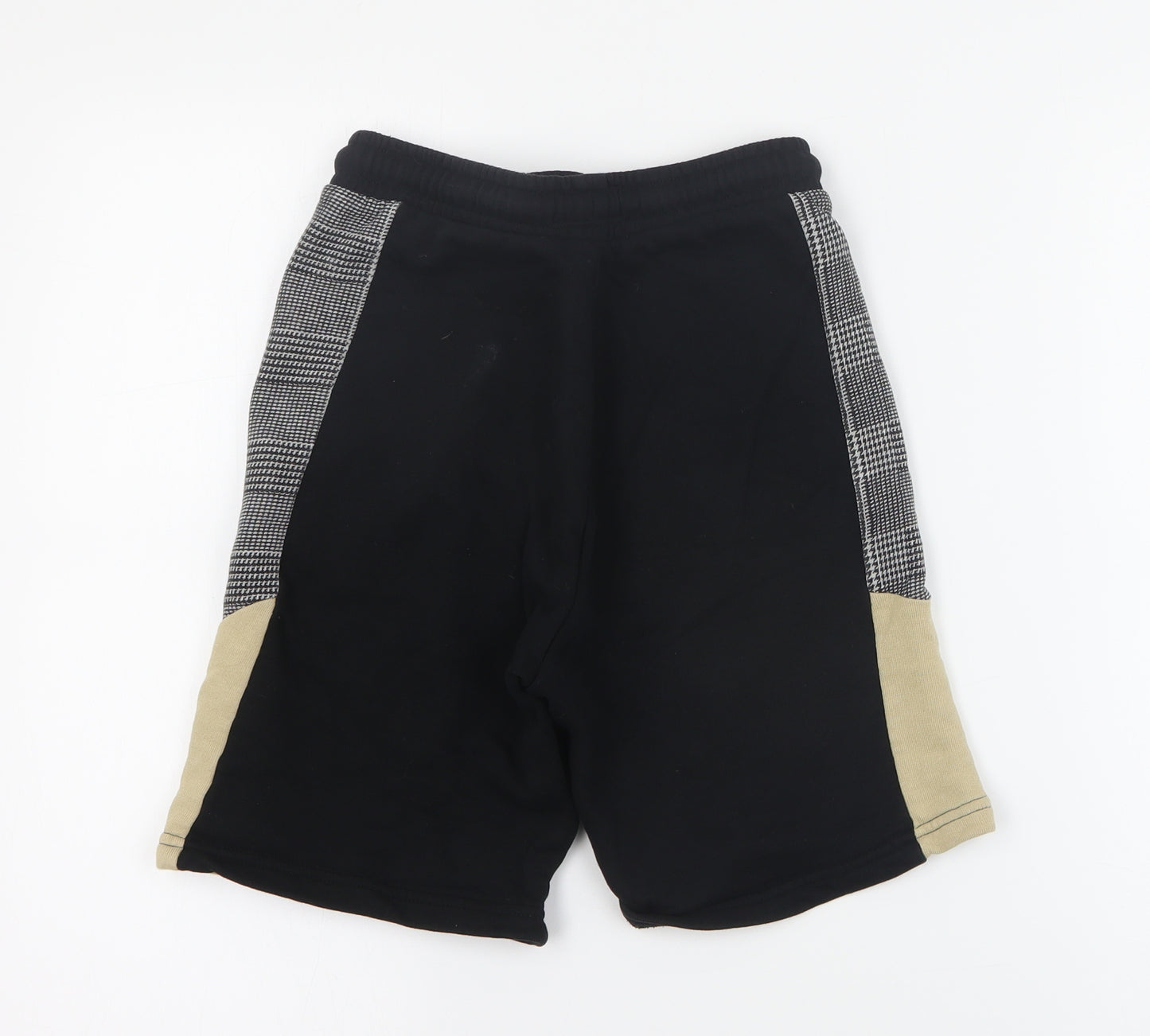 NEXT Boys Black  Cotton Sweat Shorts Size 12 Years  Regular Drawstring