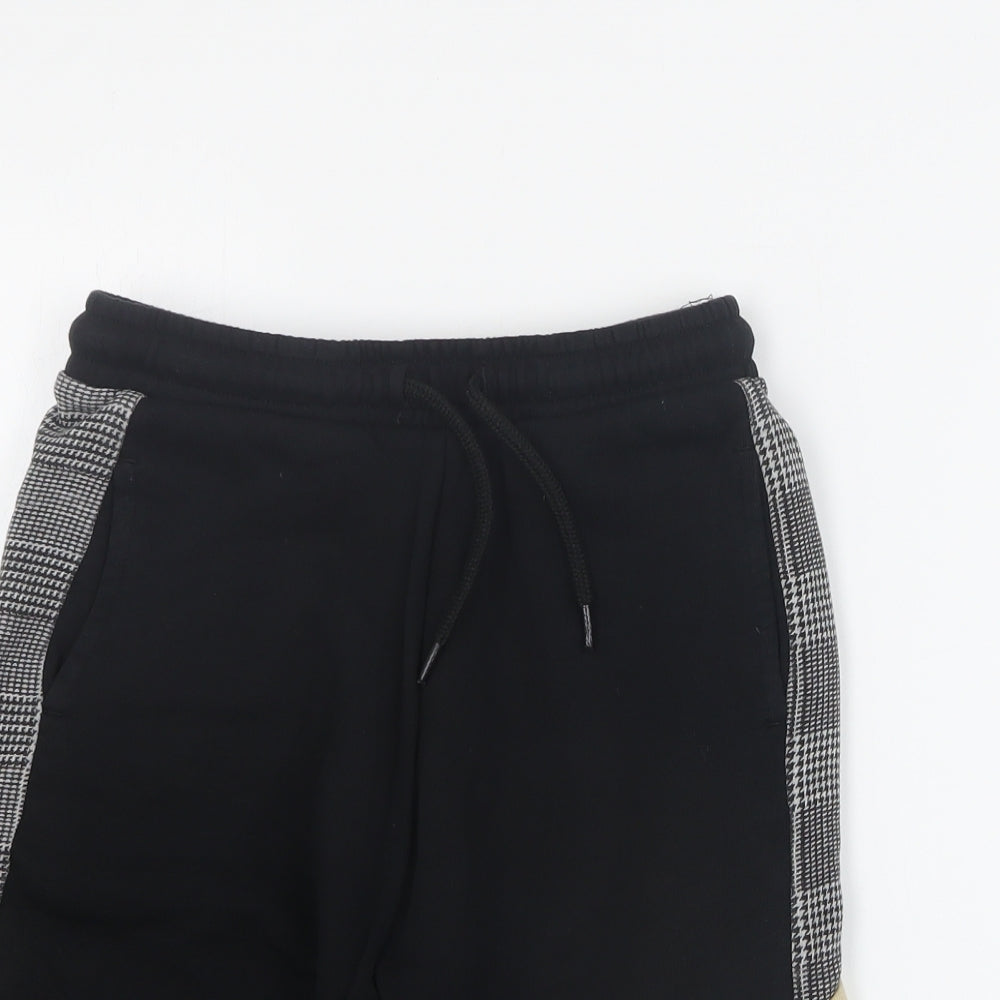 NEXT Boys Black  Cotton Sweat Shorts Size 12 Years  Regular Drawstring