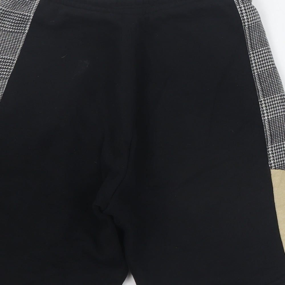 NEXT Boys Black  Cotton Sweat Shorts Size 12 Years  Regular Drawstring