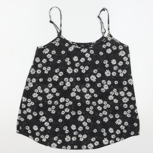 F&F Womens Multicoloured Floral Polyester Camisole Blouse Size 8 Round Neck