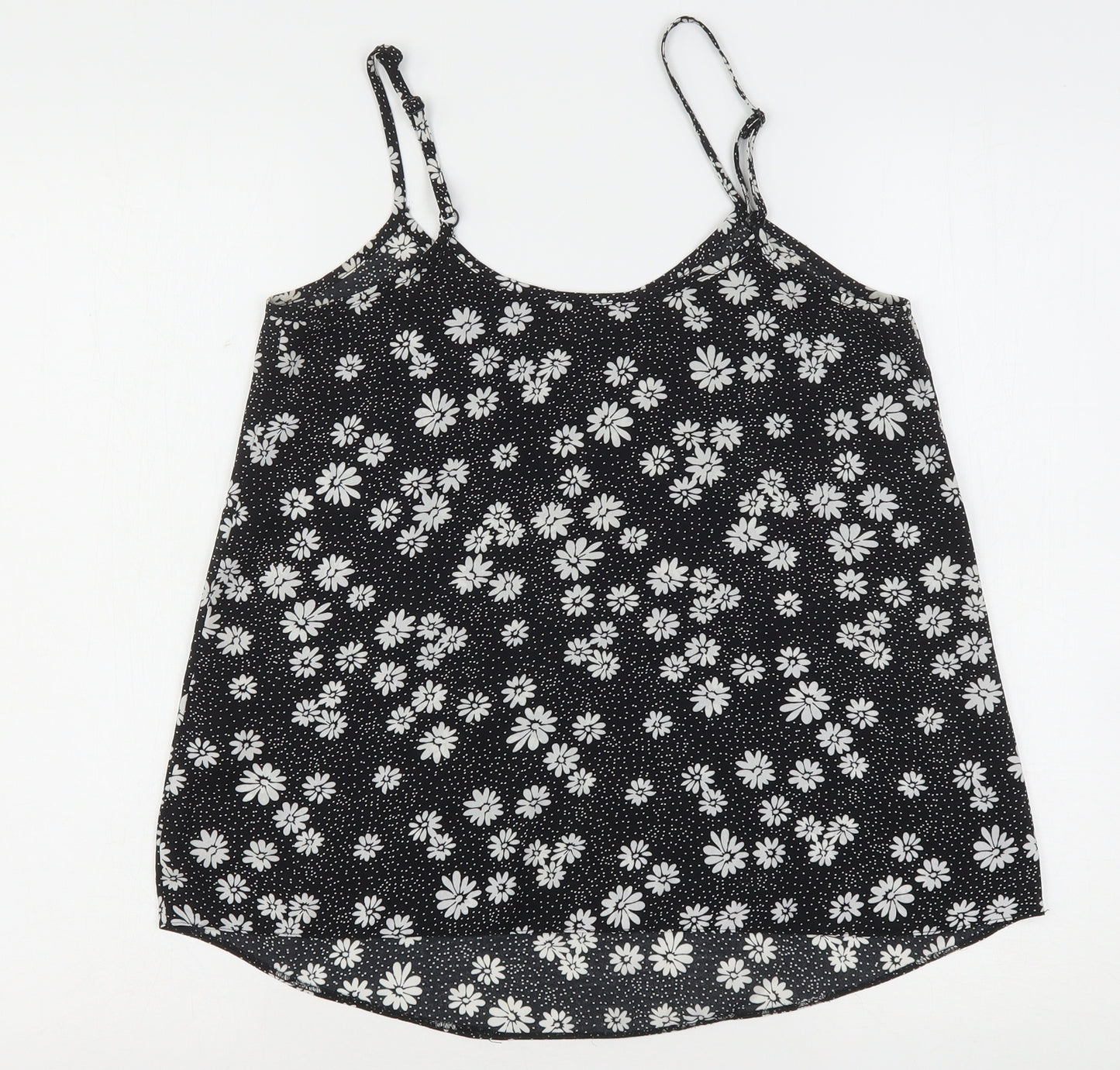 F&F Womens Multicoloured Floral Polyester Camisole Blouse Size 8 Round Neck