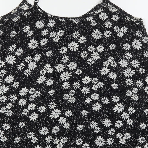 F&F Womens Multicoloured Floral Polyester Camisole Blouse Size 8 Round Neck