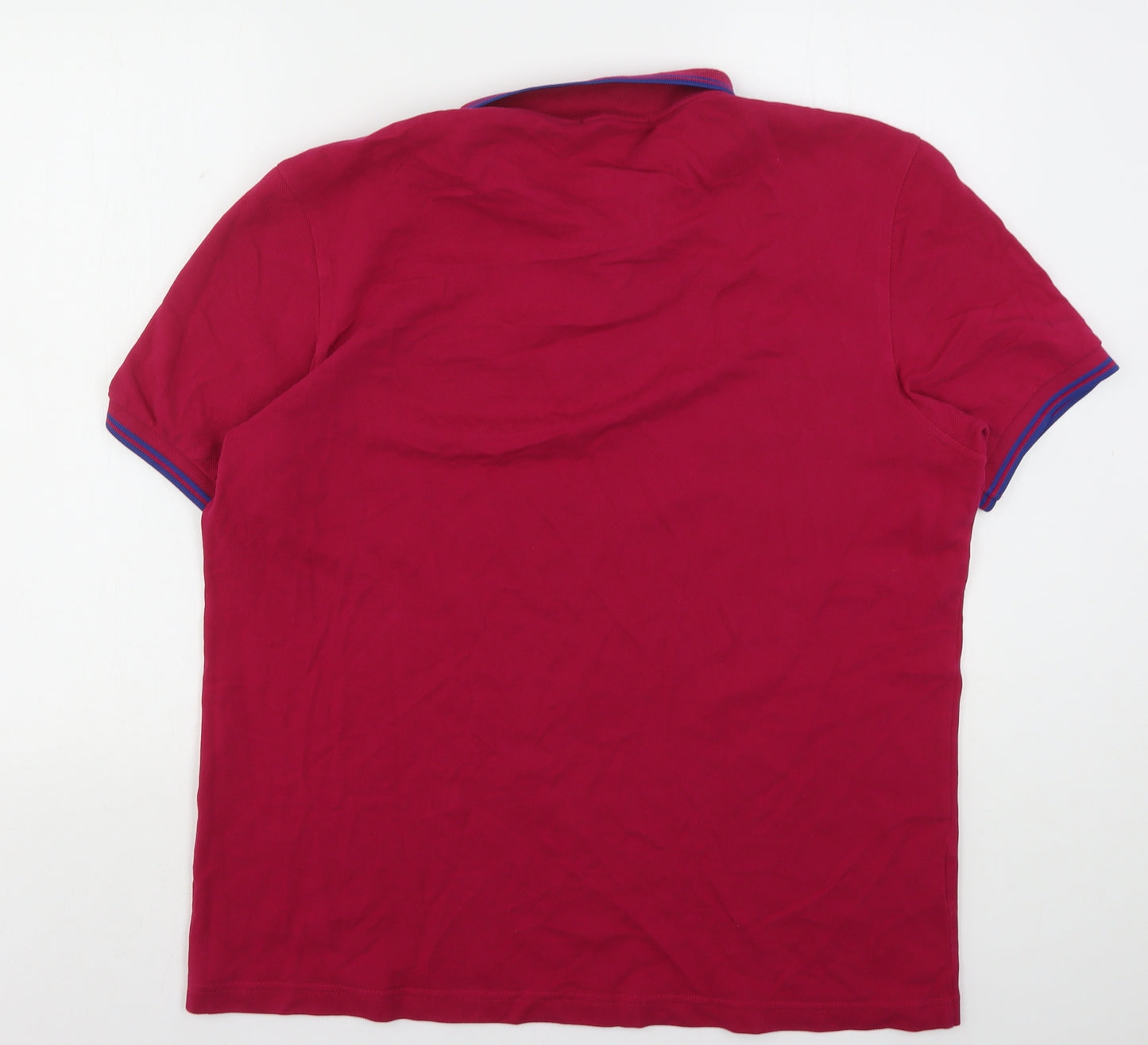 Fred Perry Mens Purple  Cotton  Polo Size XL Collared