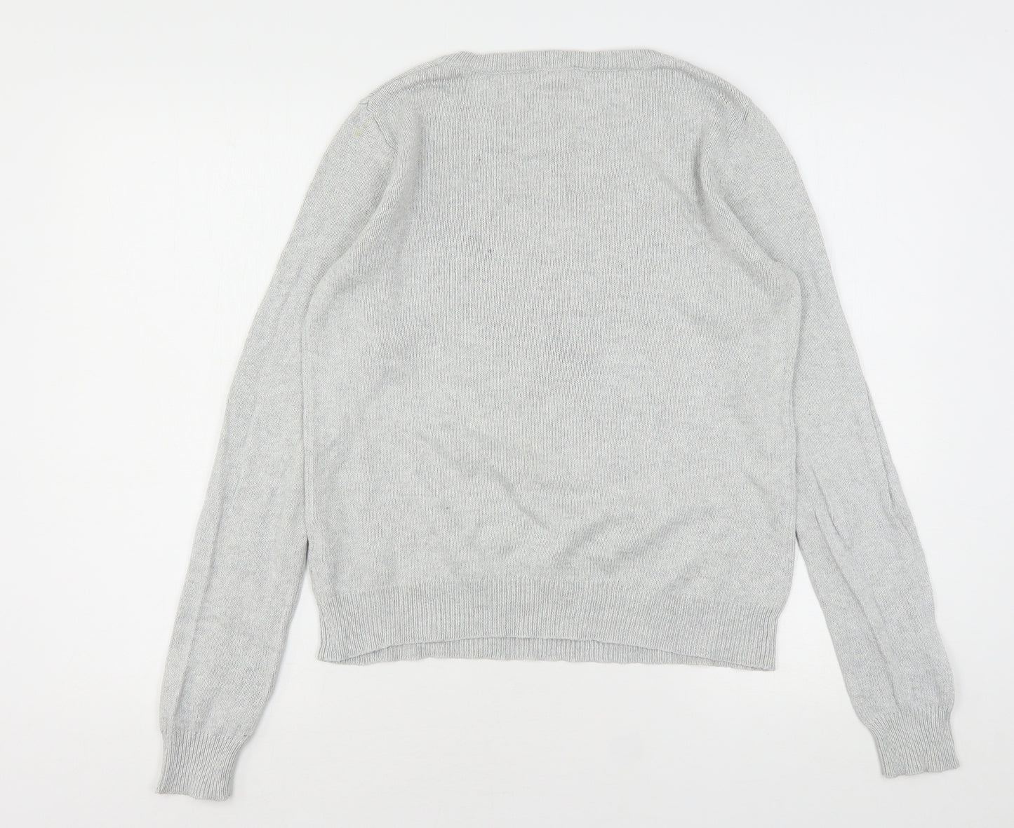 Dorothy Perkins Womens Grey Round Neck  Cotton Pullover Jumper Size 14   - Cat