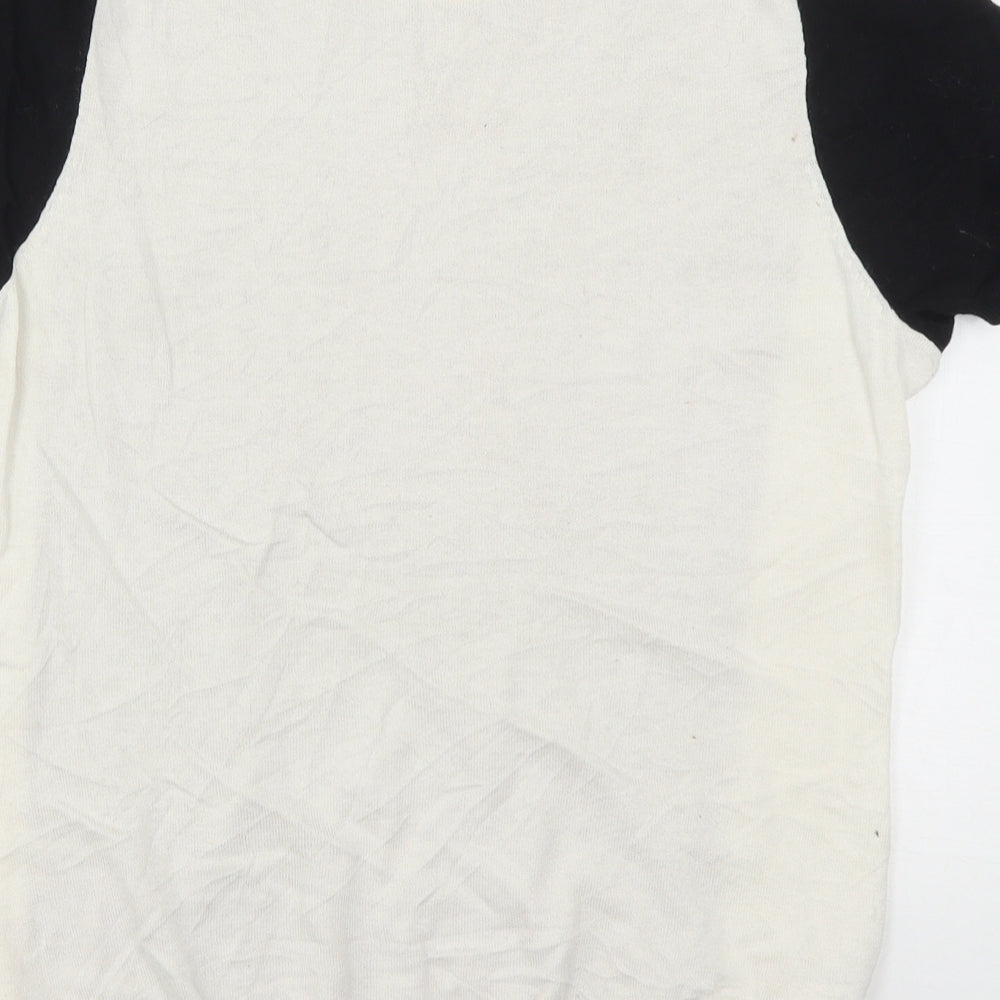 NEXT Womens Multicoloured Round Neck  Cotton Pullover Jumper Size 14