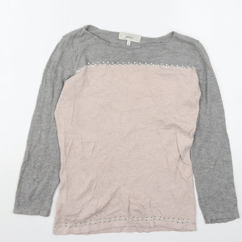 NEXT Womens Multicoloured Round Neck  Cotton Pullover Jumper Size 6