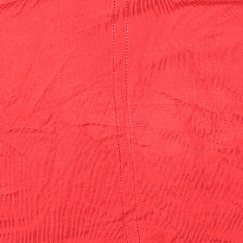 Precis Womens Red V-Neck  Viscose Cardigan Jumper Size M